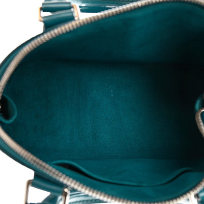Louis Vuitton Epi Alma BB Cyan 4 of 13