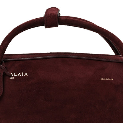 Alaia Suede Goatskin Le Teckel Clutch Rouge Grenat 9 of 11