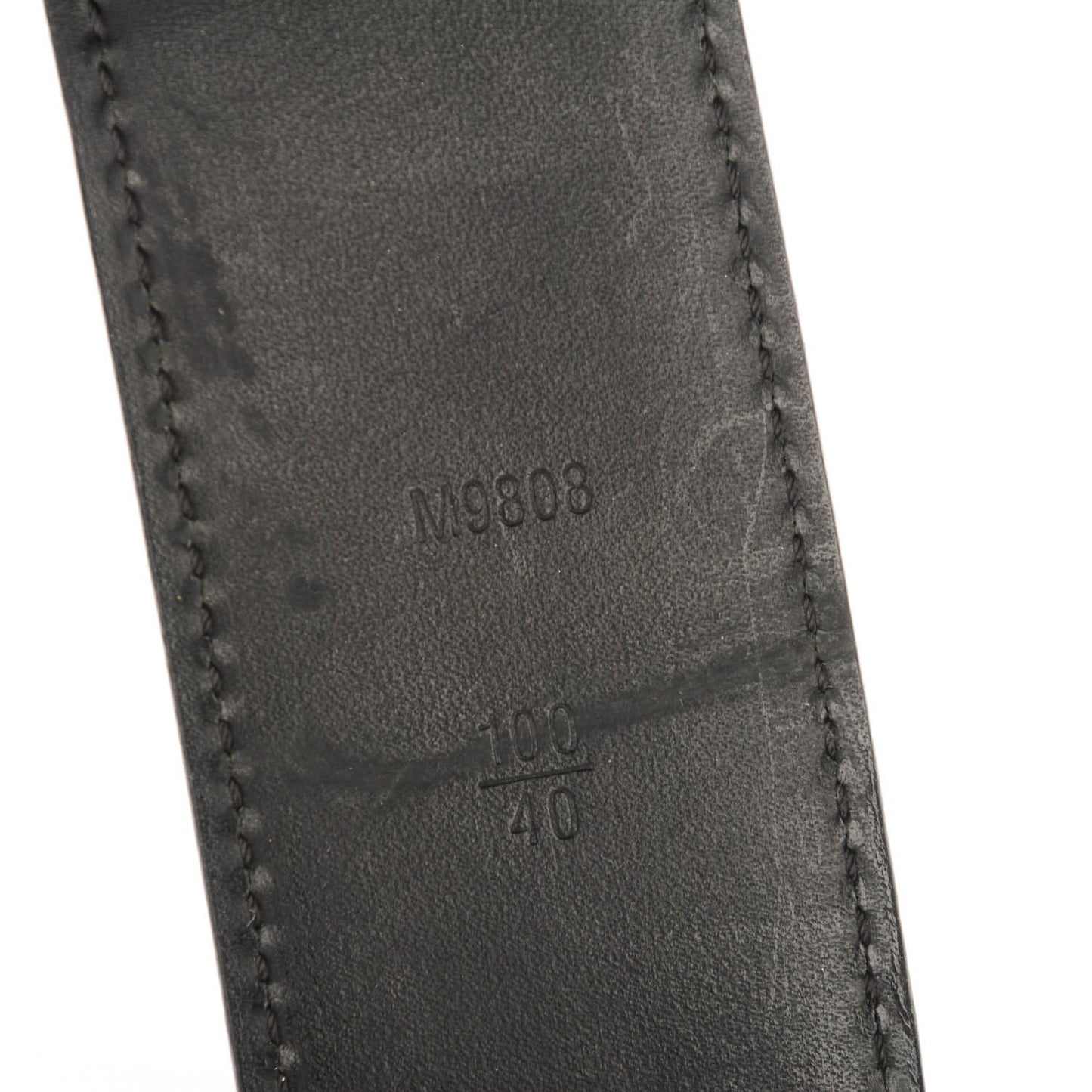 Damier Graphite 40mm LV Initiales Belt 100 40