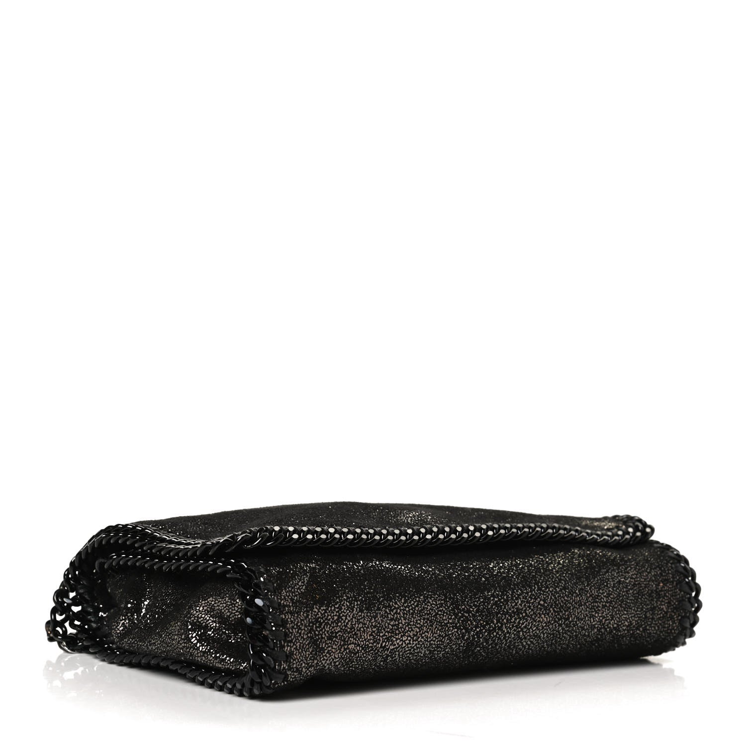 Stella McCartney Chamois Shiny Dotted Falabella Crossbody Black 3 of 8