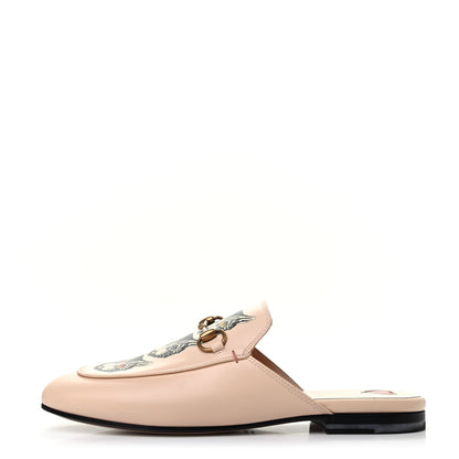 Gucci Calfskin Mystic Cat Womens Princetown Slippers 37 Mill Pink Multicolor 1 of 8