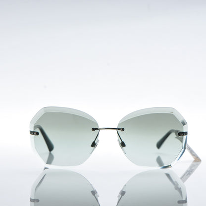 Chanel Metal Spring Round Sunglasses 4220 Gunmetal Green 2 of 8