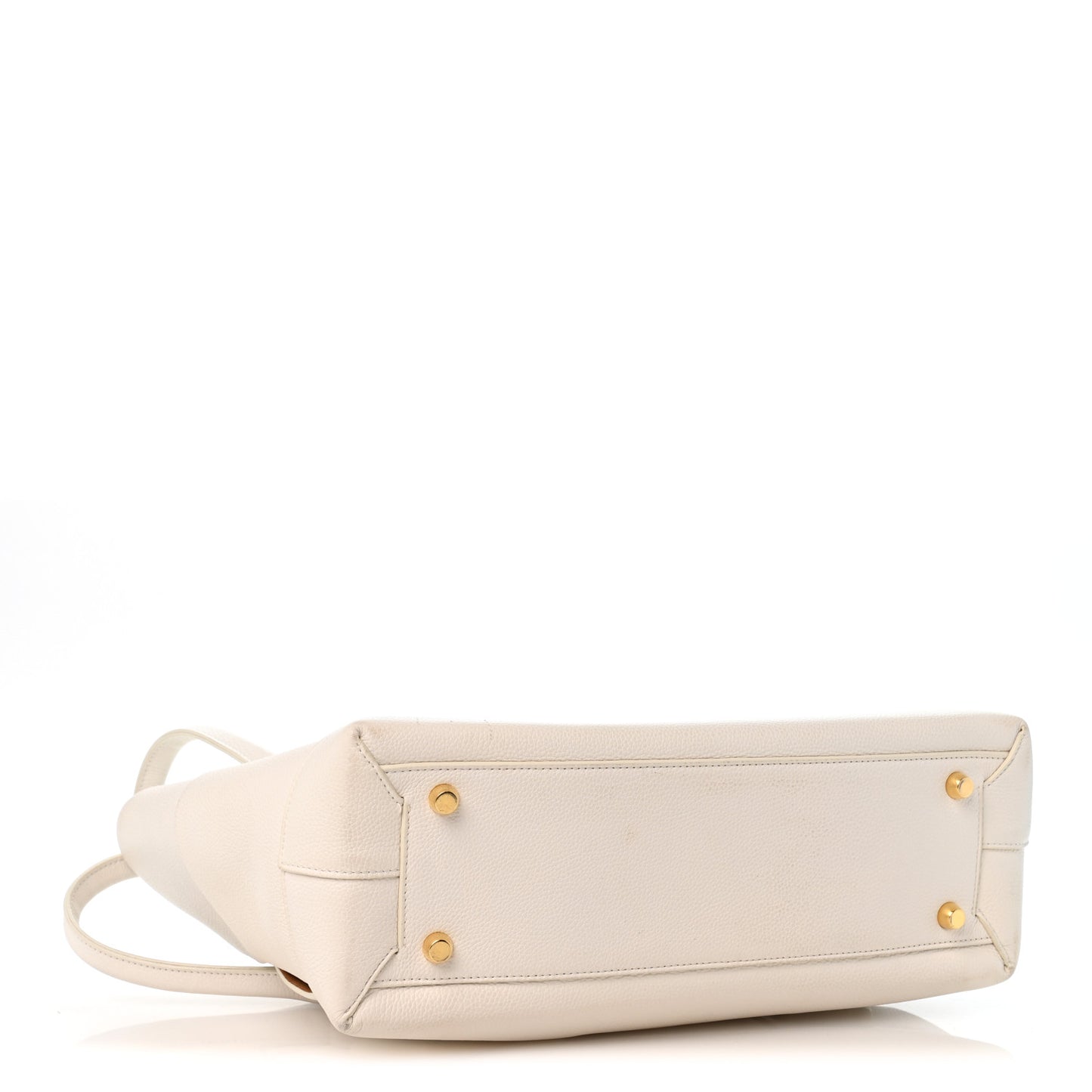 French Calfskin Maxi Intrecciato Medium Arco Bianco
