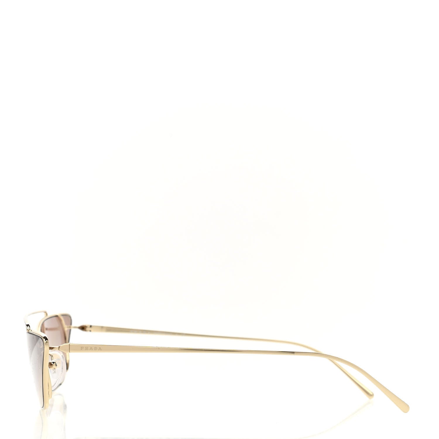 Prada Cat Eye Sunglasses SPR 64U Gold 4 of 8