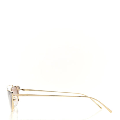 Prada Cat Eye Sunglasses SPR 64U Gold 4 of 8