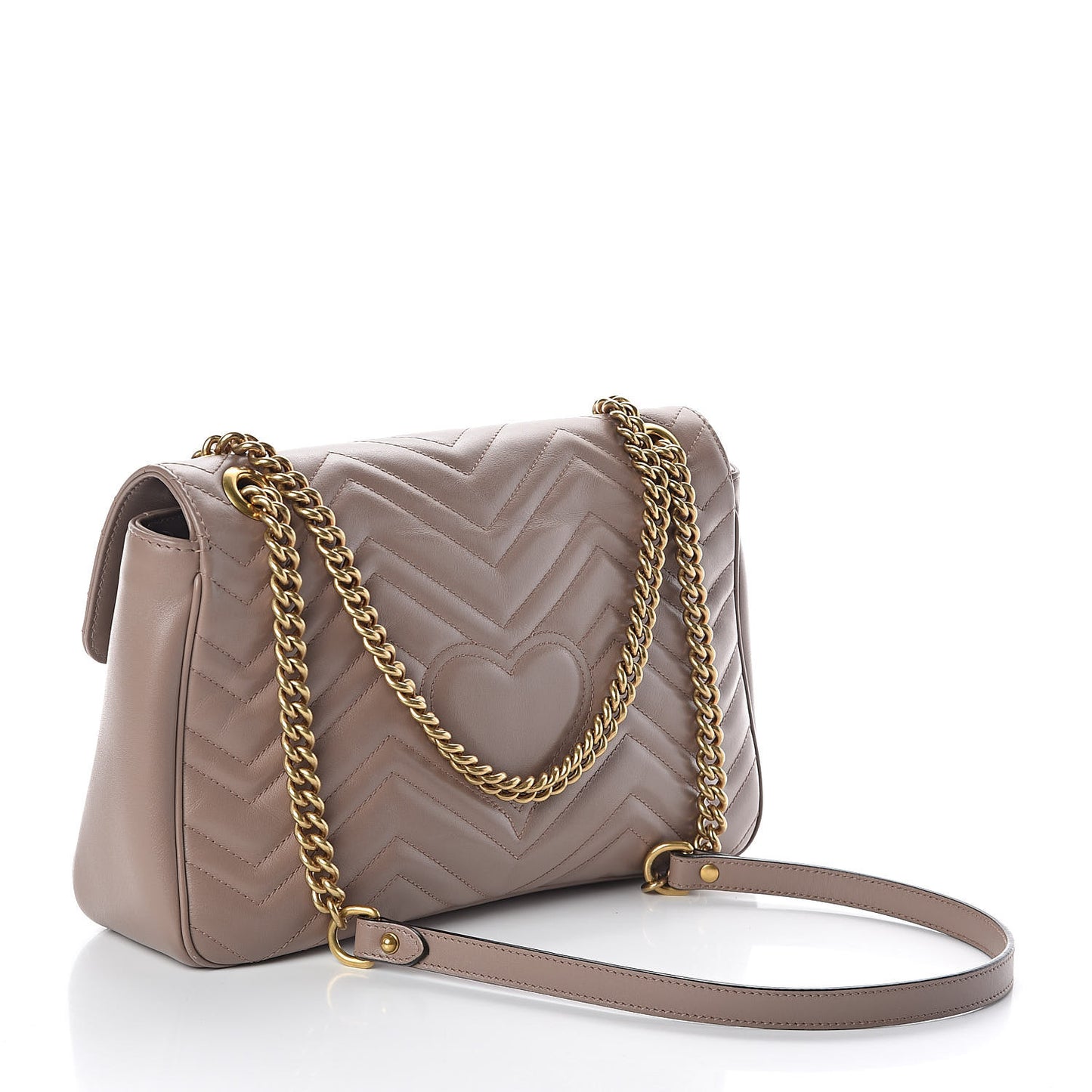Calfskin Matelasse Medium GG Marmont Shoulder Bag Porcelain Rose