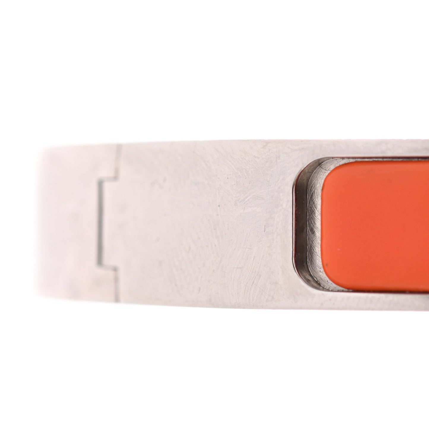 Enamel Narrow Clic Clac H Bracelet PM Orange
