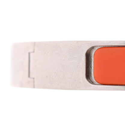 Hermes Enamel Narrow Clic Clac H Bracelet PM Orange 7 of 8