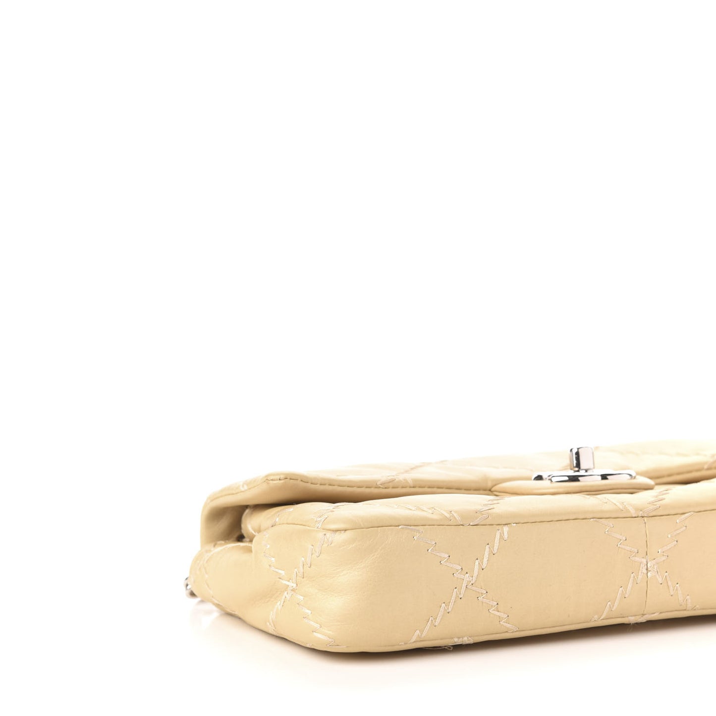Calfskin Ultimate Stitch Flap Gold