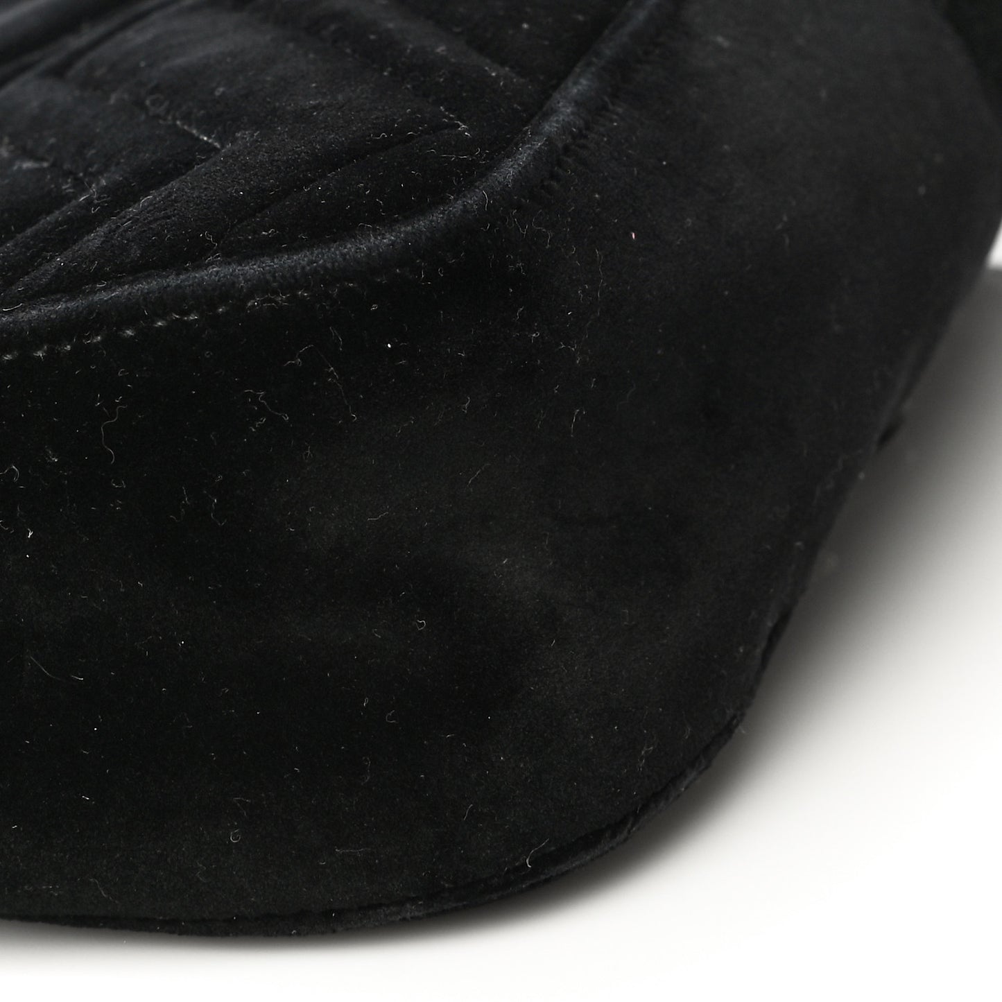 Velvet Matelasse Medium GG Marmont Shoulder Bag Black