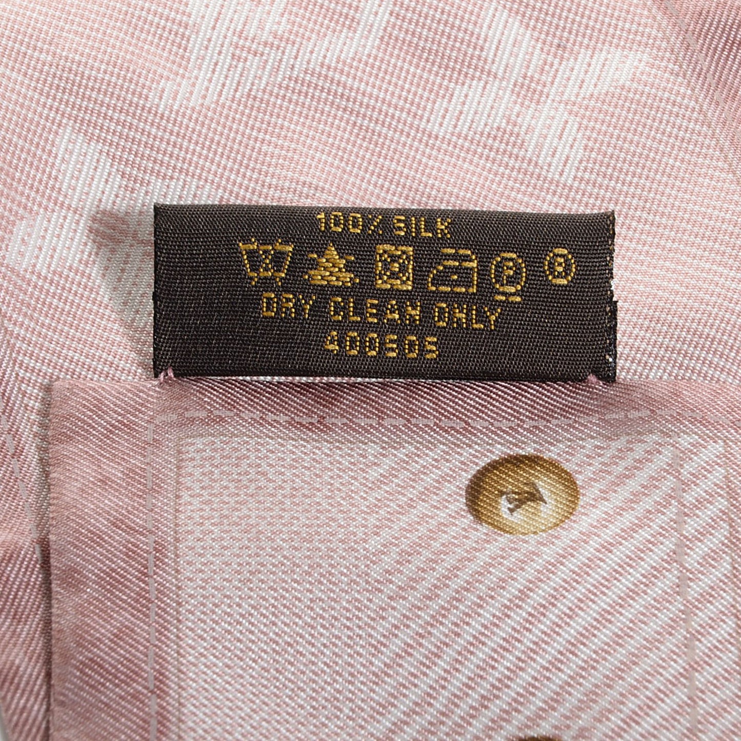 Silk Monogram New Denim Bandeau Rose Clair