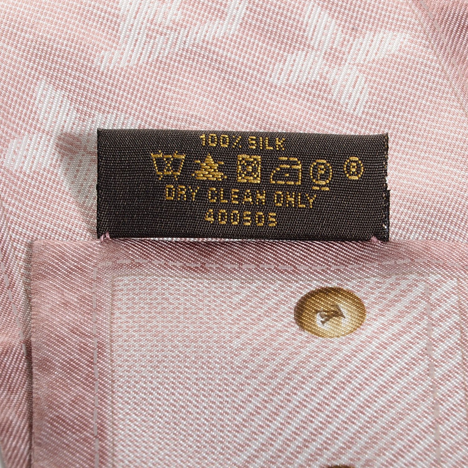 Louis Vuitton Silk Monogram New Denim Bandeau Rose Clair 6 of 6