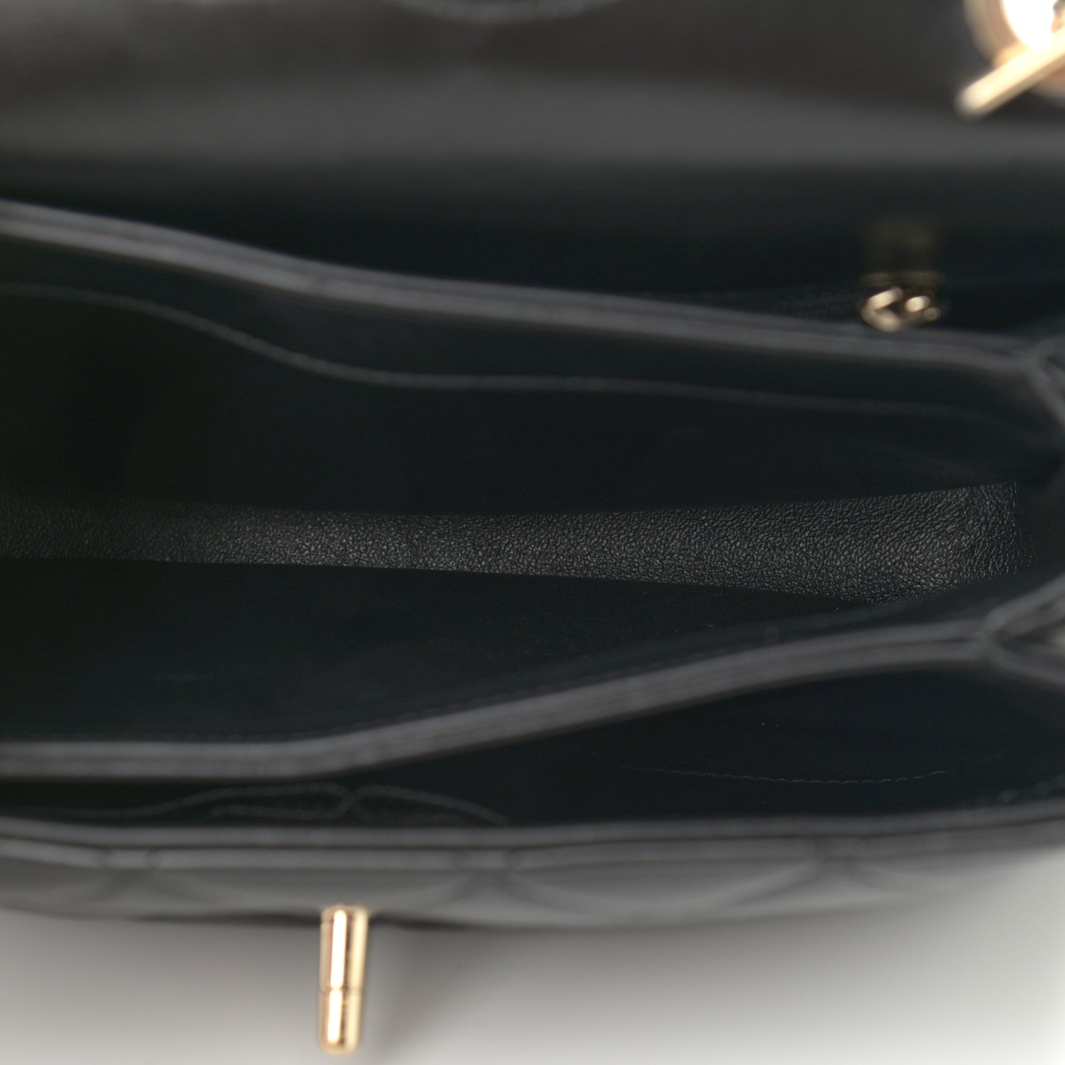 Chanel Lambskin Quilted Small Trendy CC Dual Handle Flap Bag Black 5 of 10