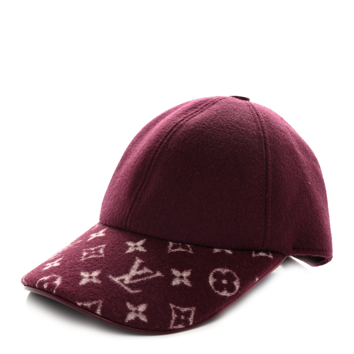 Louis Vuitton Wool Silk Monogram Endless Cap L Bordeaux 1 of 8