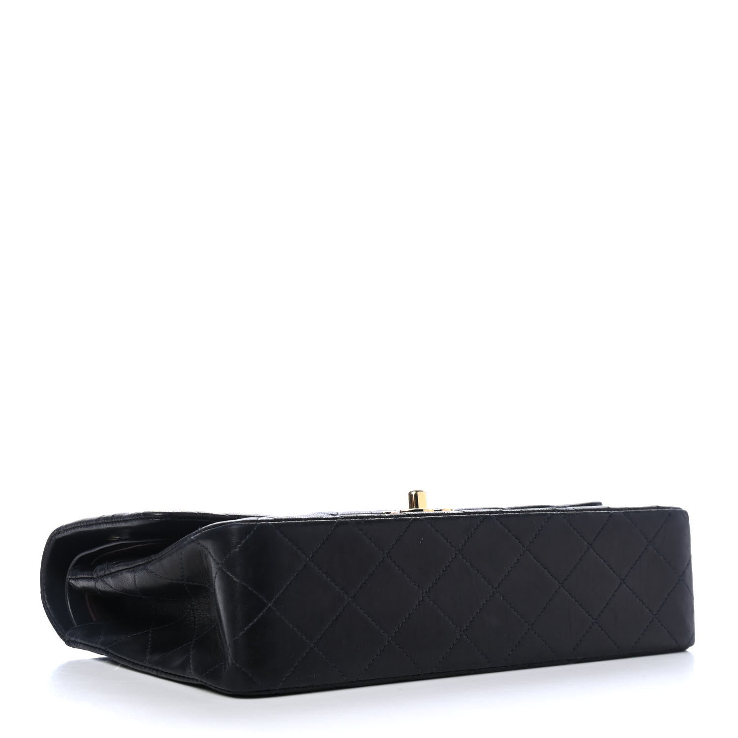 Chanel Lambskin Quilted Medium Double Flap Black 3 of 5