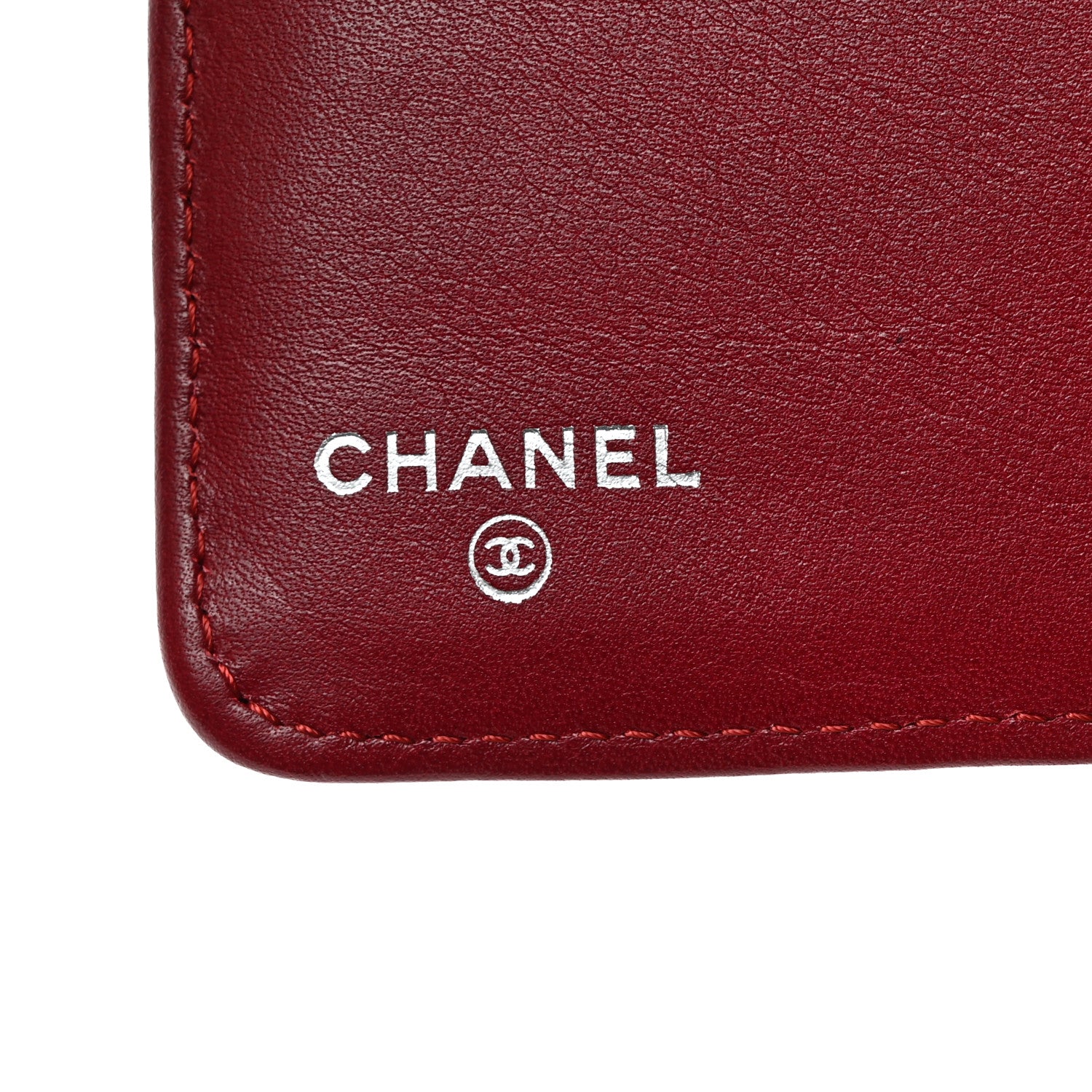Chanel Patent CC French Wallet Red 6 of 9