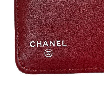 Chanel Patent CC French Wallet Red 6 of 9