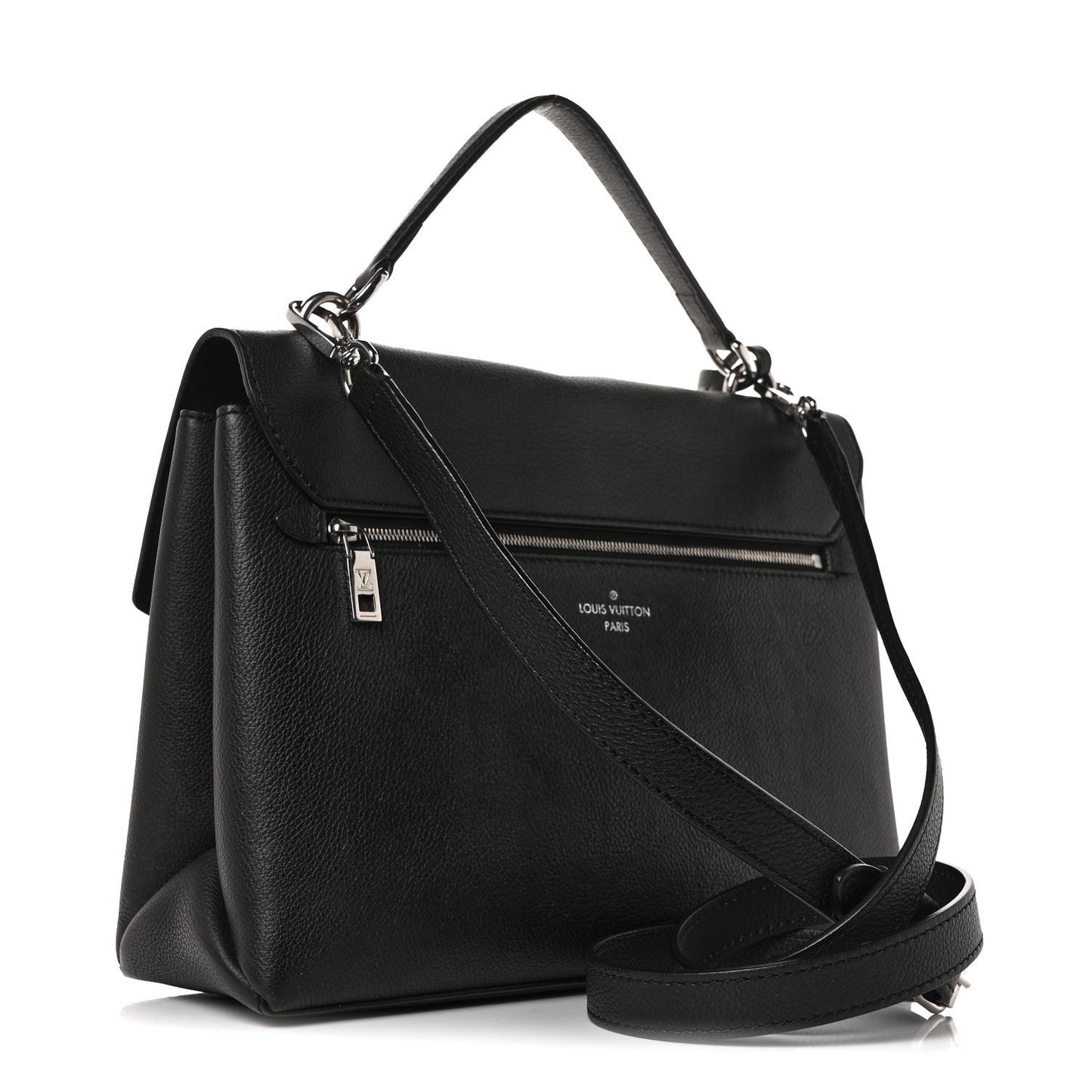 Soft Calfskin My Lockme Top Handle Black
