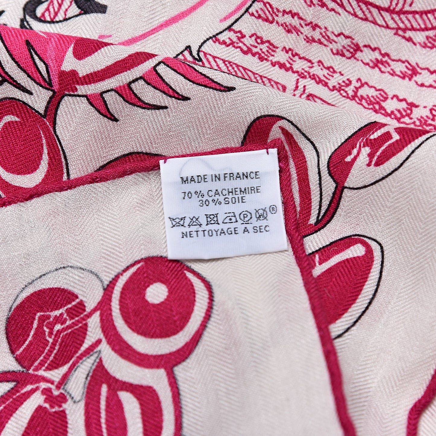 Cashmere Silk Mythiques Phoenix Coloriage Shawl 140 White Rose Black
