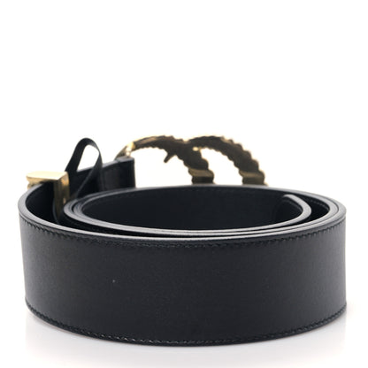 Gucci Moon Calfskin Torchon Double G 40mm Belt 85 34 Black 2 of 4