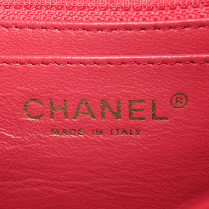 Chanel Lambskin Quilted Mini Square Flap Dark Pink 6 of 11