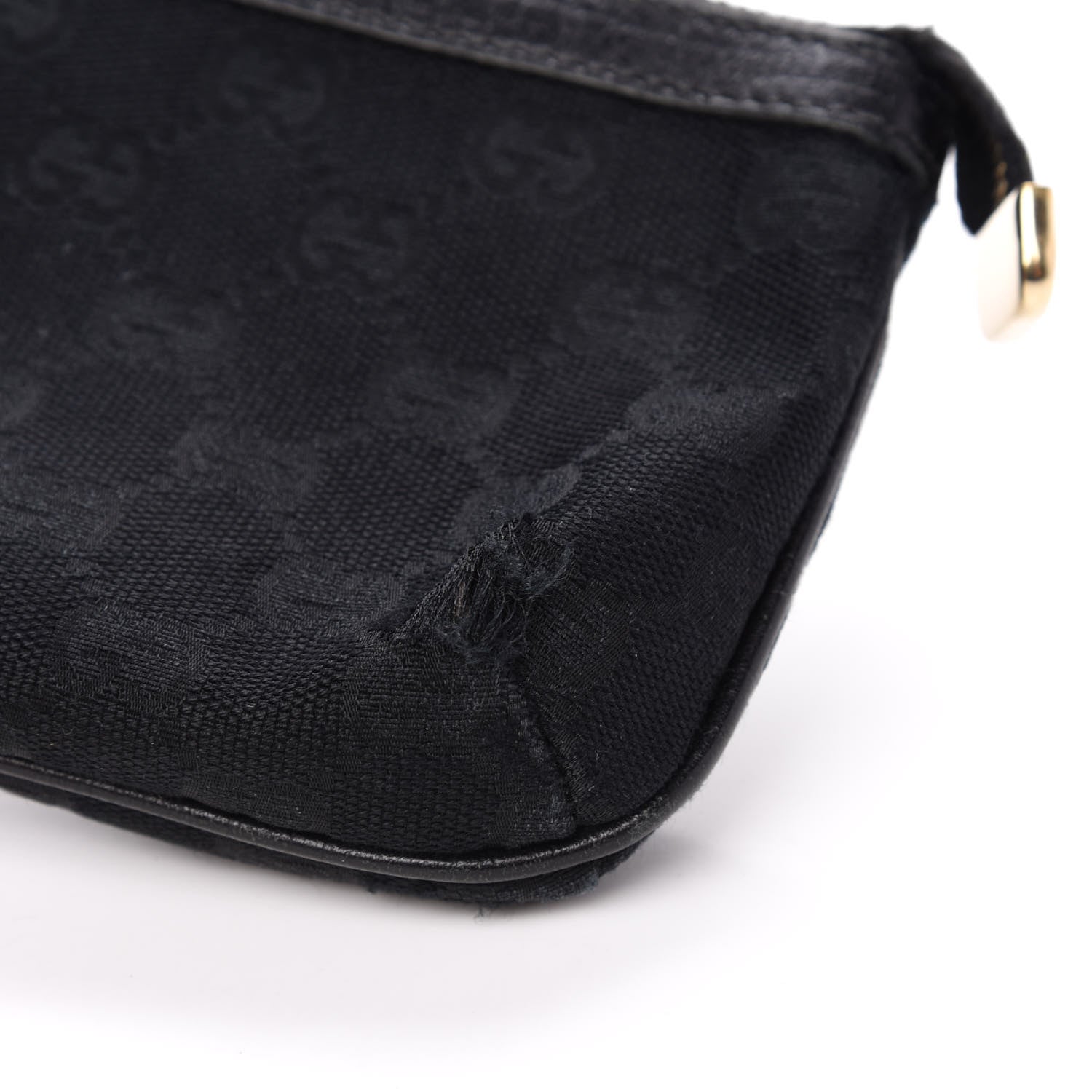 Gucci Monogram Jolicoeur Wristlet Black 12 of 14