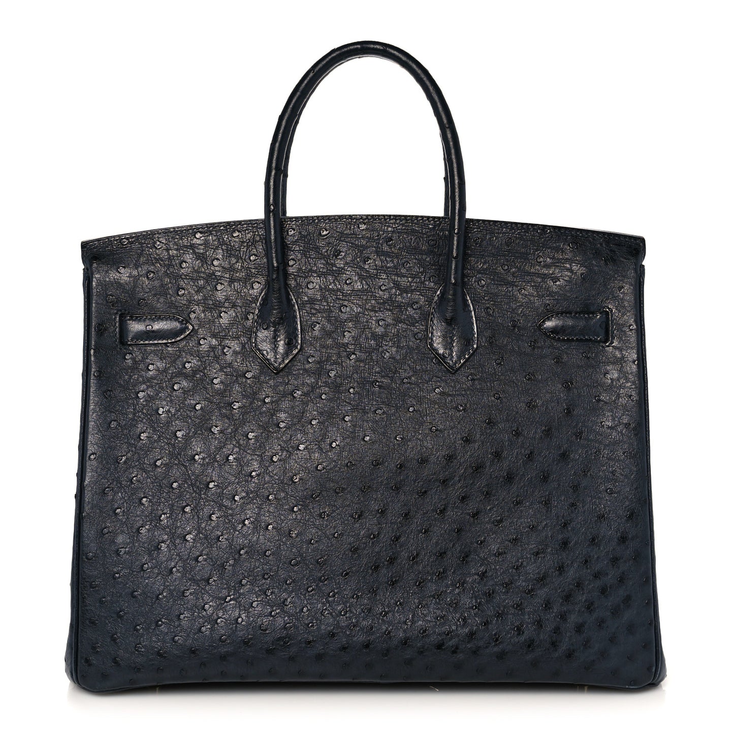 Ostrich Birkin 35 Bleu Indigo