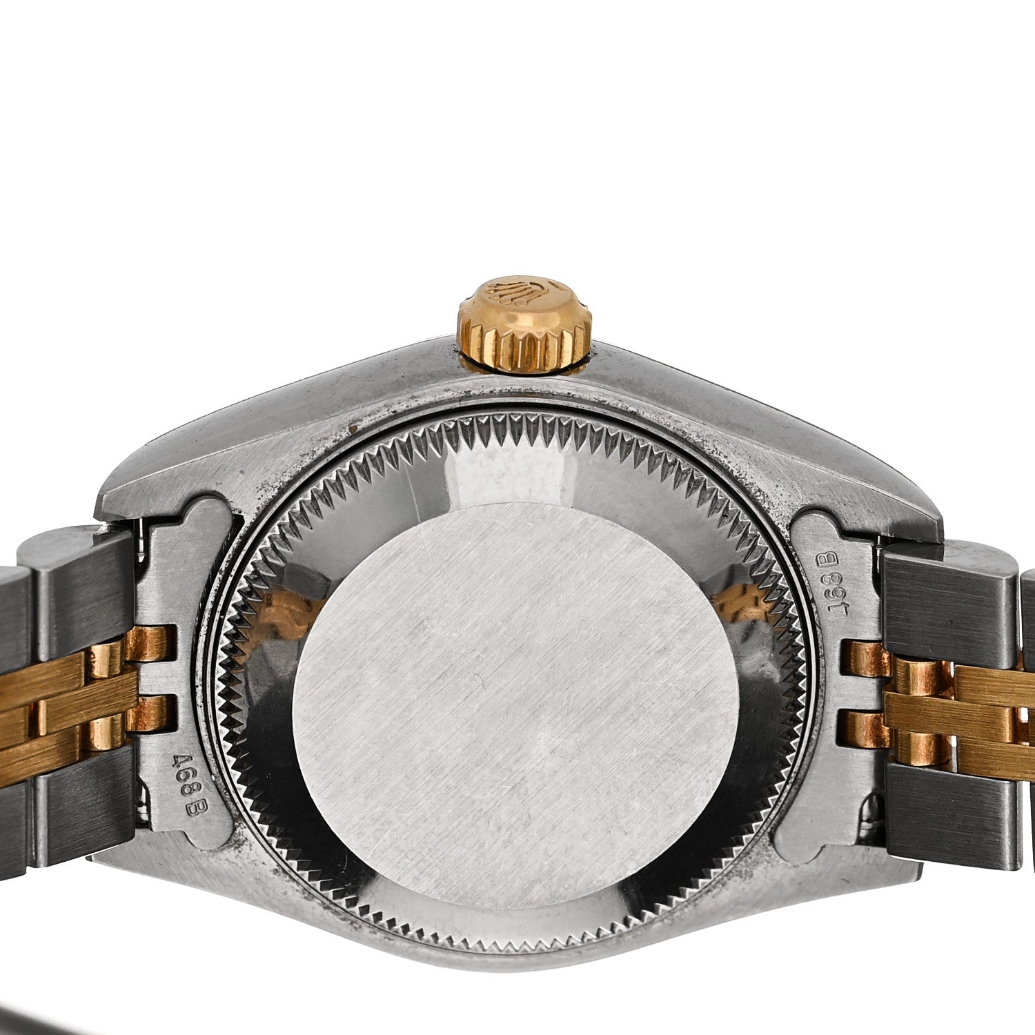 Rolex Stainless Steel 18K Yellow Gold Diamond 26mm Oyster Perpetual Datejust Watch Silver Jubilee 79173 4 of 4