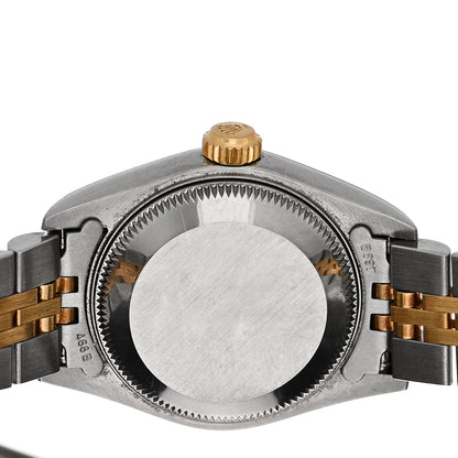 Rolex Stainless Steel 18K Yellow Gold Diamond 26mm Oyster Perpetual Datejust Watch Silver Jubilee 79173 4 of 4