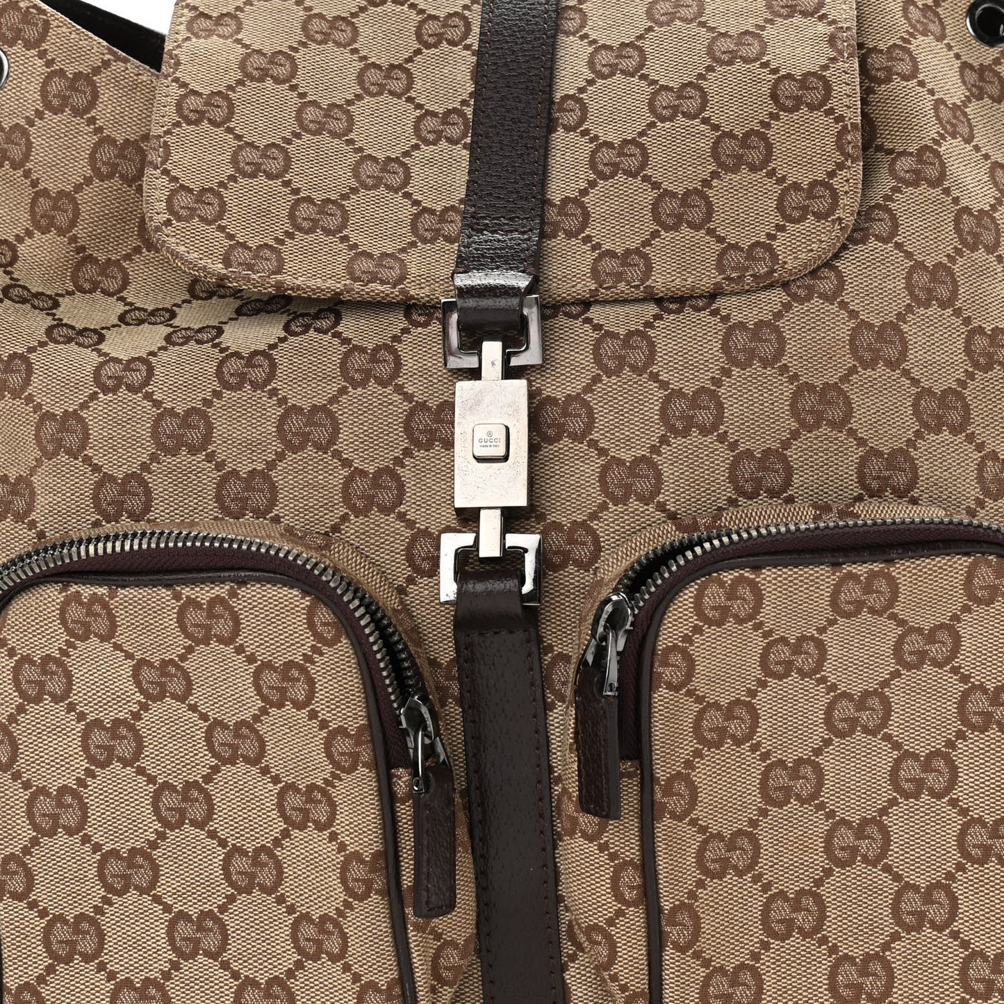Monogram Backpack Dark Brown