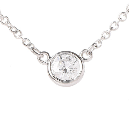 Tiffany Platinum Diamond .17ct Elsa Peretti Diamonds by the Yard Pendant Necklace 4 of 6