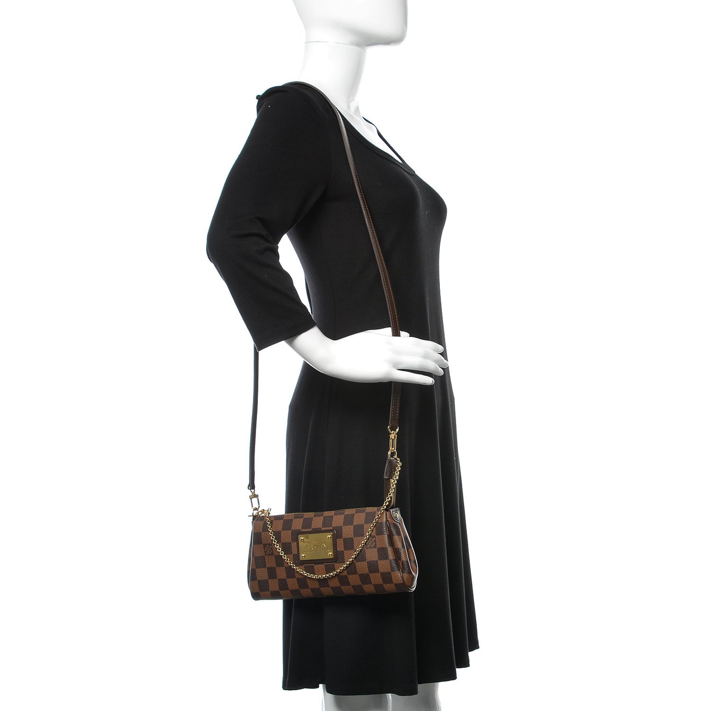 Damier Ebene Eva Clutch