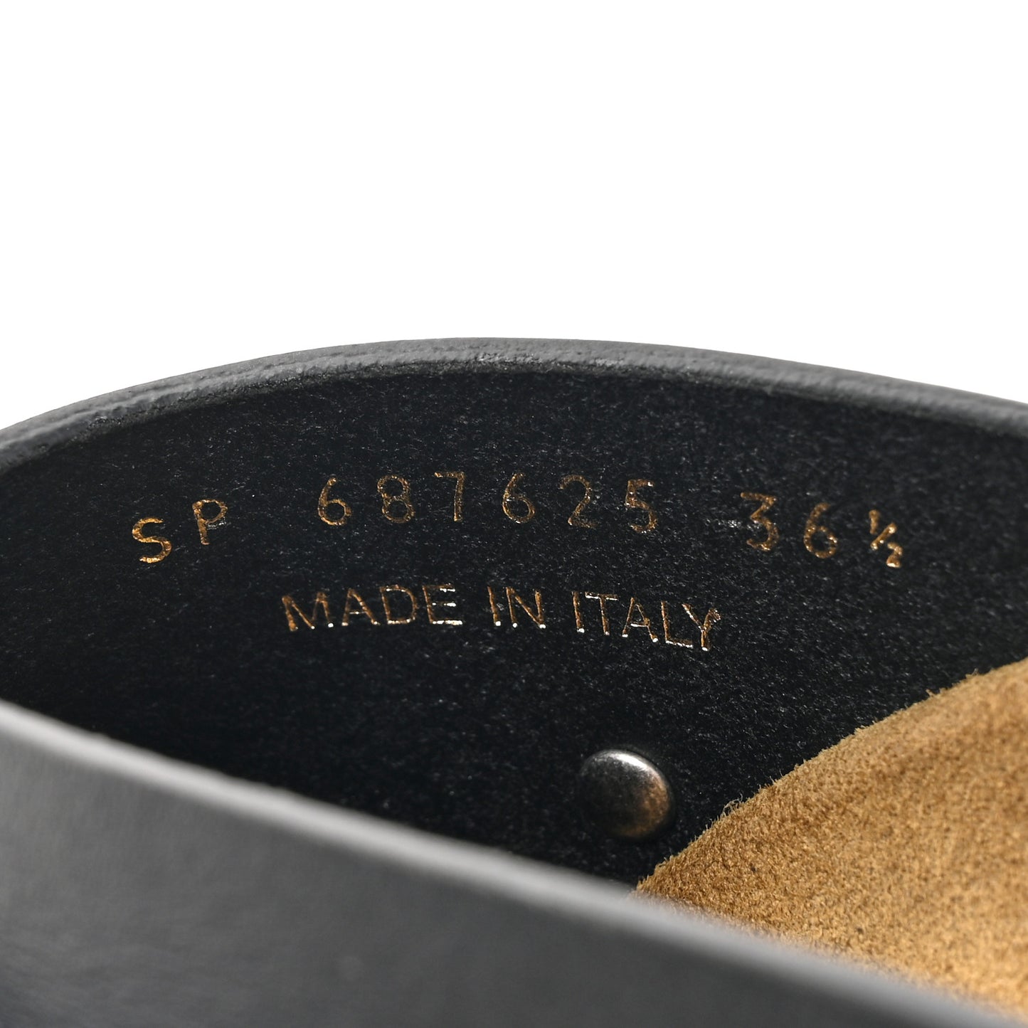Calfskin Buckle Jimmy Clog 36.5 Black