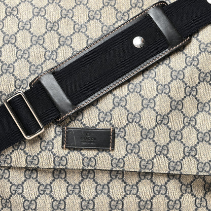 Gucci GG Plus Monogram Messenger Diaper Bag Navy 8 of 11