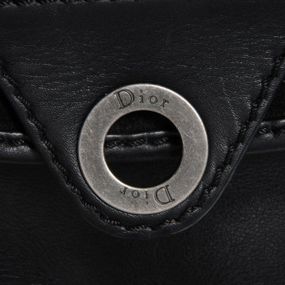 Christian Dior Leather Suede Rebelle Hobo Black 9 of 9