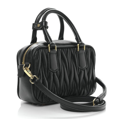 Miu Miu Nappa Matelasse Small Arcadie Black 3 of 9