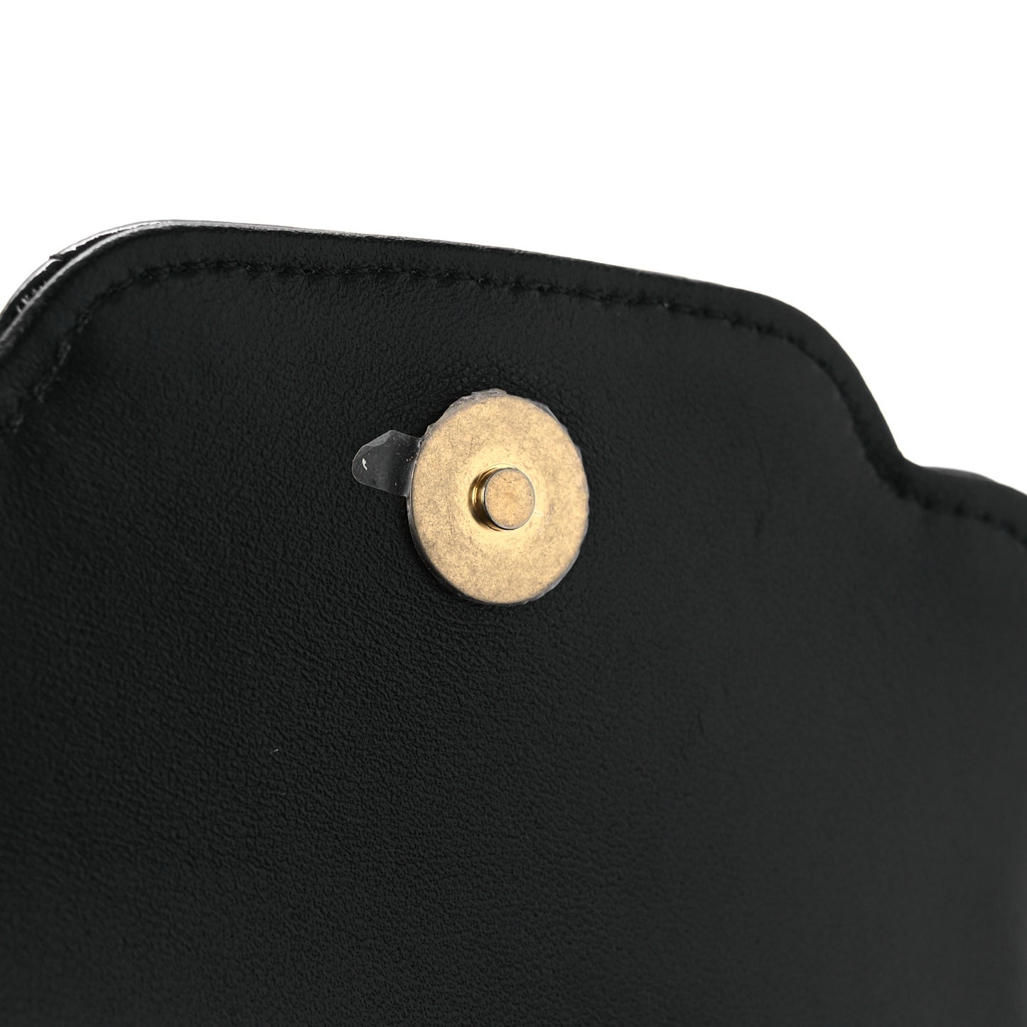 Crumpled Patent Lambskin Quilted Tassel Clutch With Chain Black