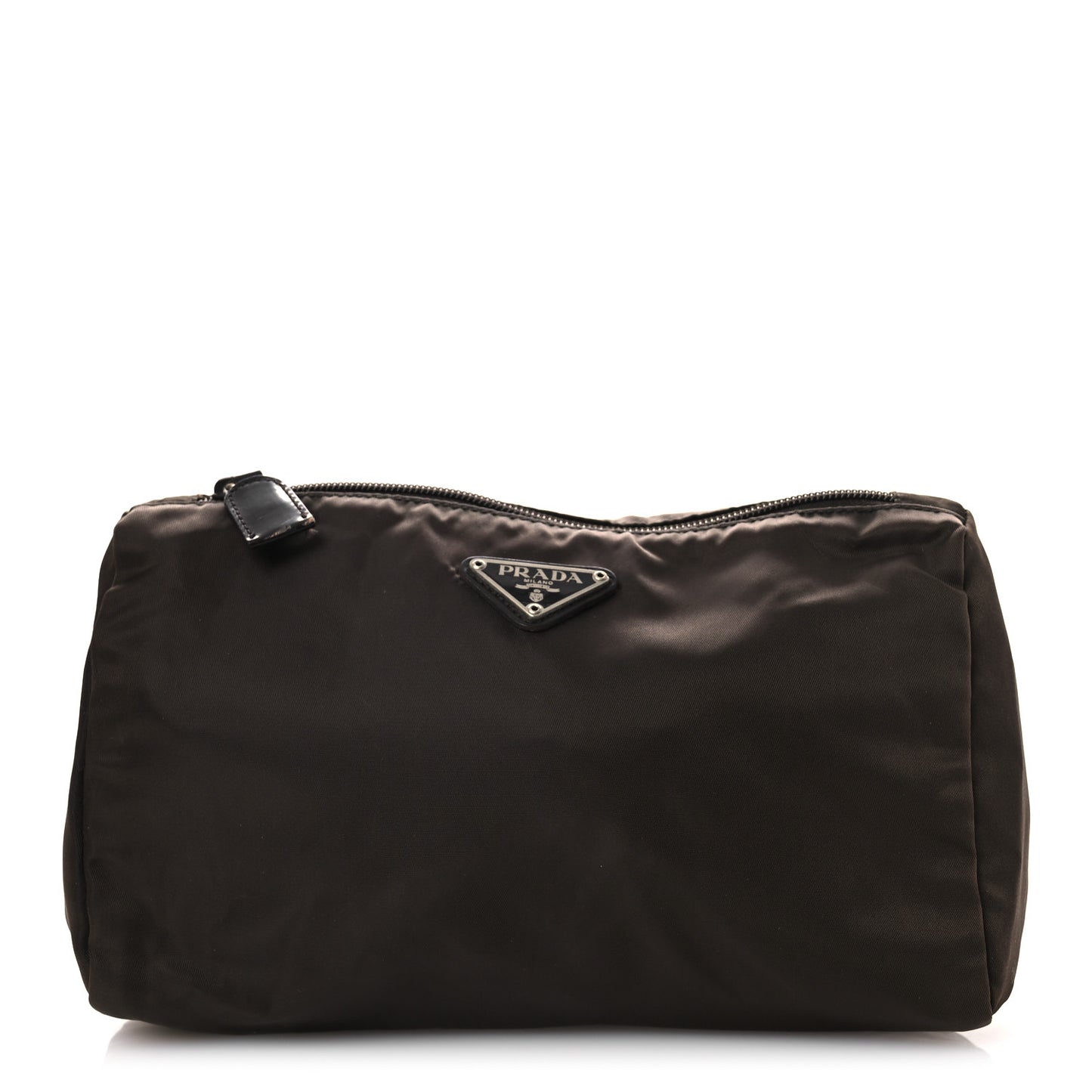 Nylon Vela Cosmetic Pouch Brown