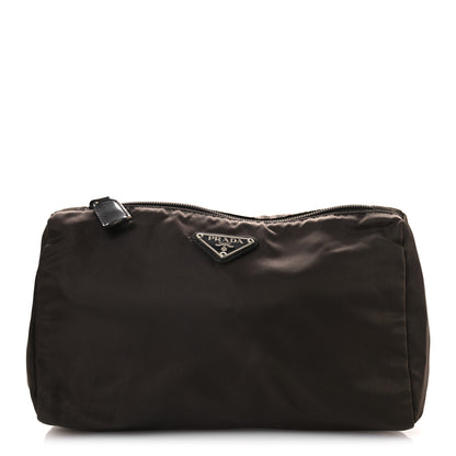 Prada Nylon Vela Cosmetic Pouch Brown 1 of 14