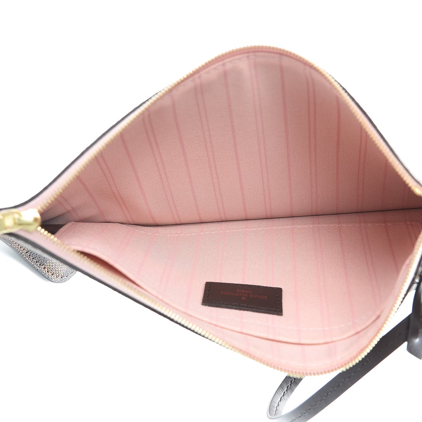 Damier Ebene Neverfull MM GM Pochette Rose Ballerine