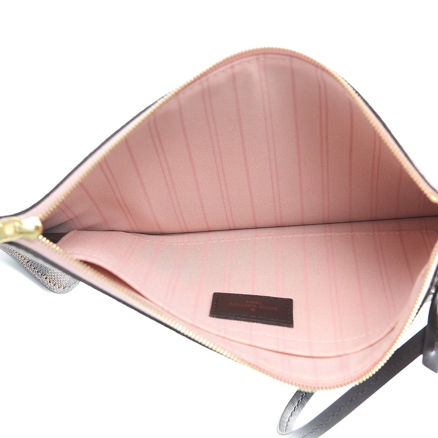 Louis Vuitton Damier Ebene Neverfull MM GM Pochette Rose Ballerine 5 of 10