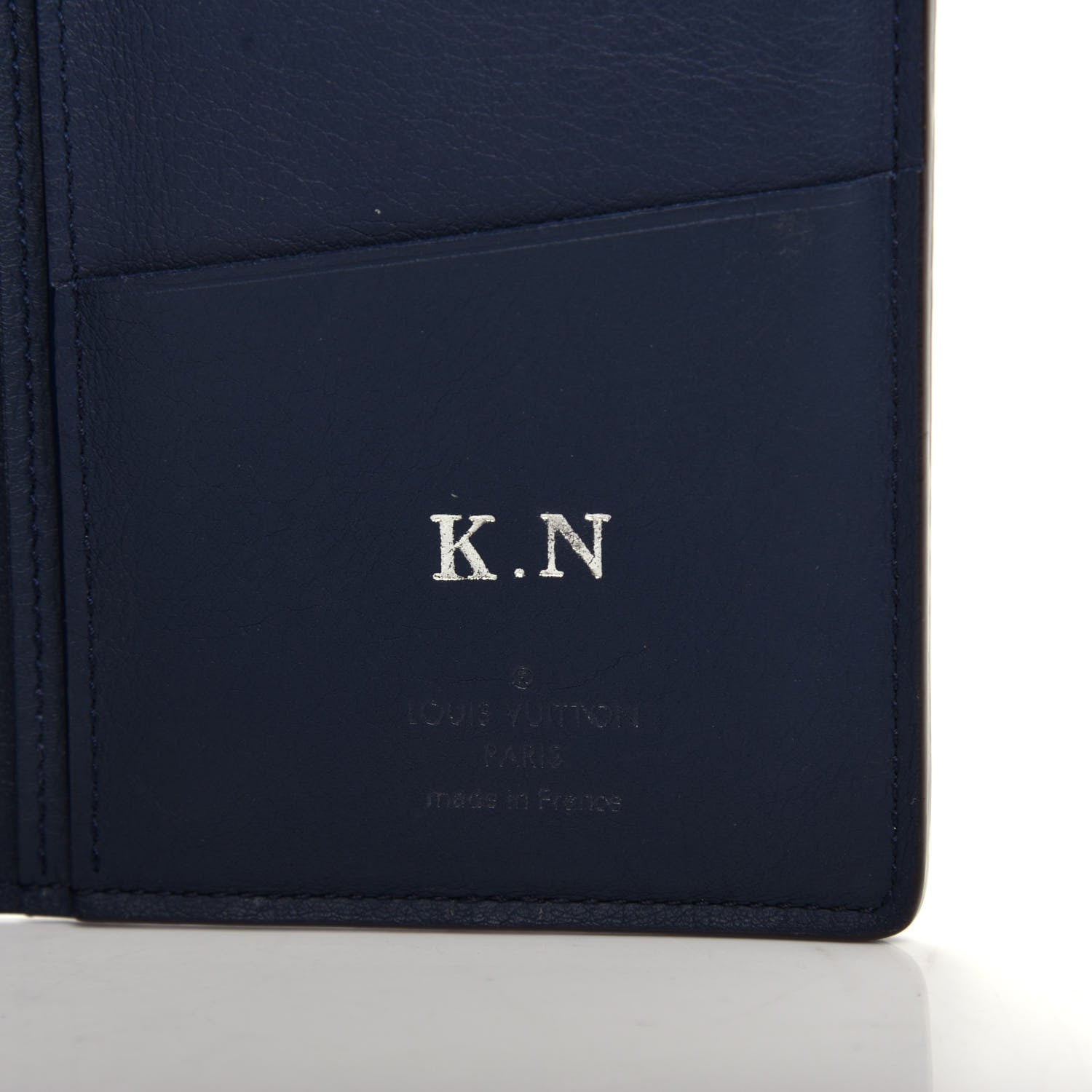 Louis Vuitton Taurillon Brazza Wallet Marine 6 of 8