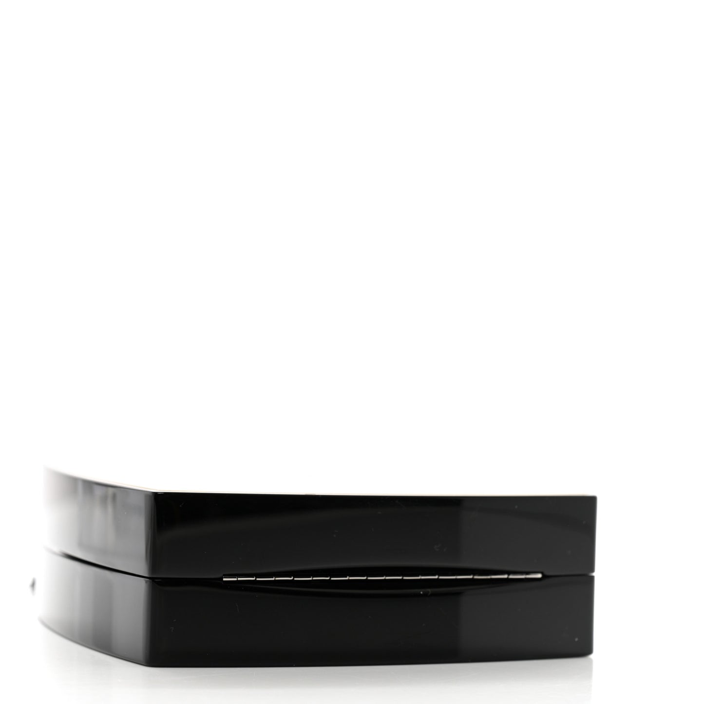 Plexiglass Compact Box Clutch Black Ivory