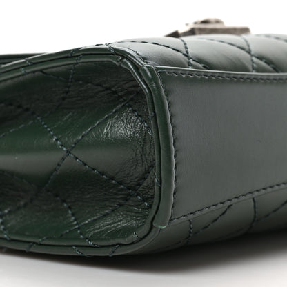 Chanel Shiny Calfskin Quilted Mad About Quilting Mini Flap Dark Green 8 of 9