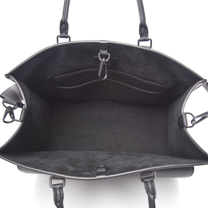Louis Vuitton Soft Calfskin Lockme Tote MM Black 5 of 12