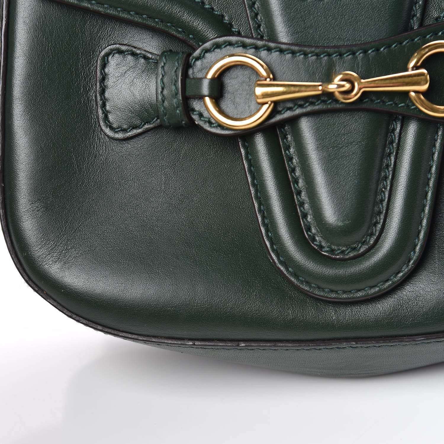 Gucci Calfskin Small Lady Web Shoulder Bag Green 12 of 17
