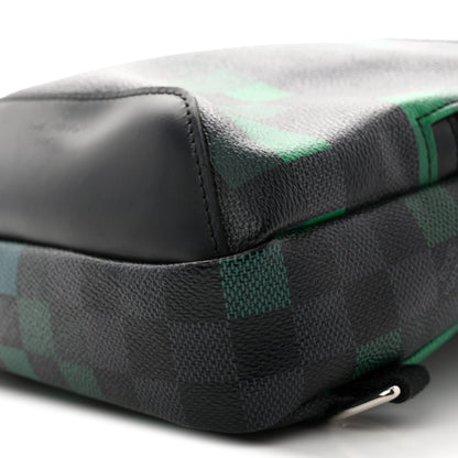 Louis Vuitton Damier Graphite Pixel Avenue Sling Backpack Vert 19 of 19
