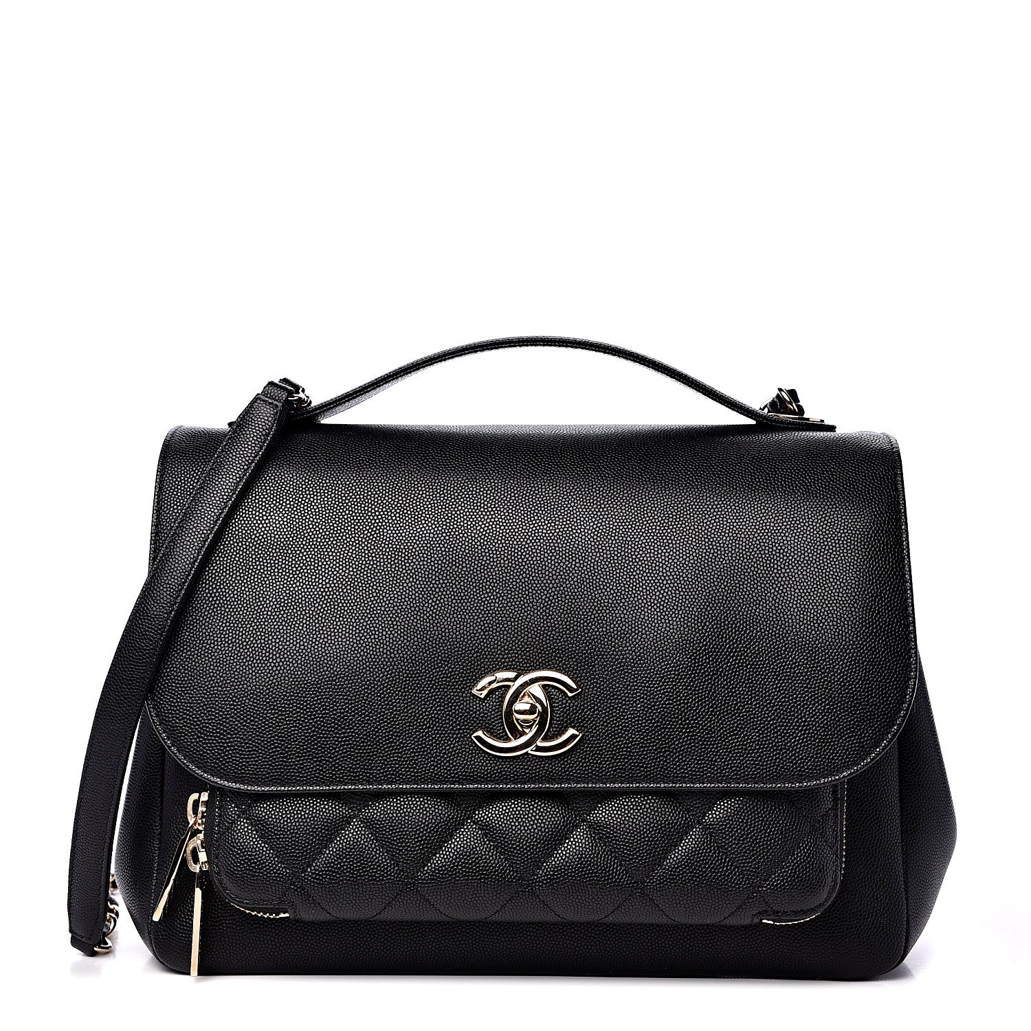 Chanel Caviar Quilted Large Business Affinity Flap Black 1 of 9