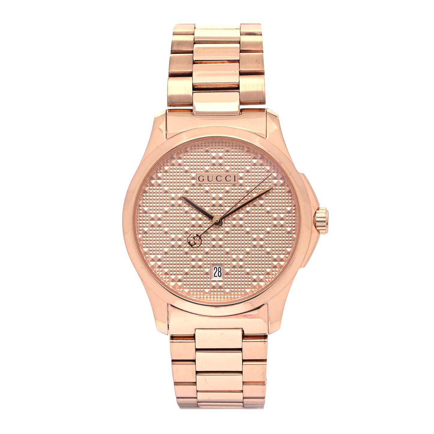 Stainless Steel 38mm G-Timeless Diamante Quartz Watch Rose