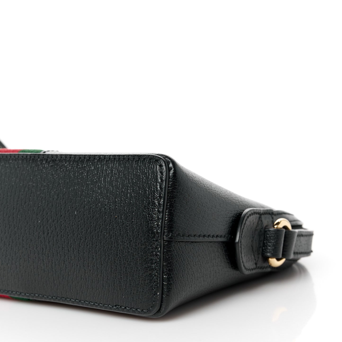 Calfskin GG Web Small Ophidia Dome Shoulder Bag Black